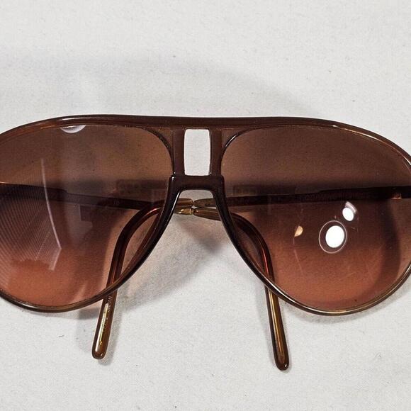 Vintage Serengeti Drivers Brown And Gold Sunglasses Made In Japan. - Picture 11 of 11